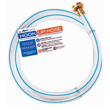 Hook Up Hose 1/2In X 4Ft Dual Radial Reinforced