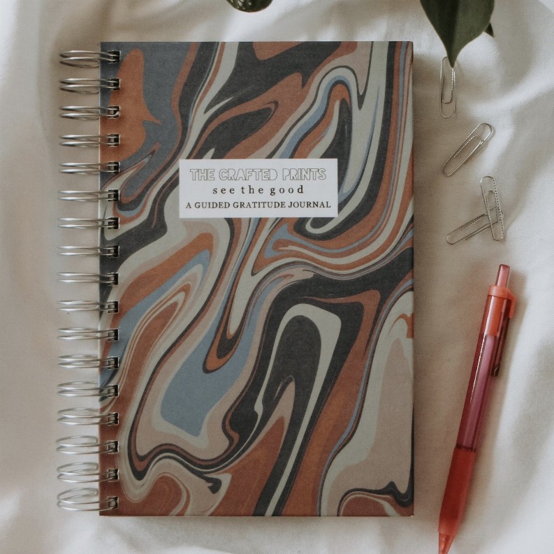 Guided Gratitude Journal - "See The Good" - Marbled