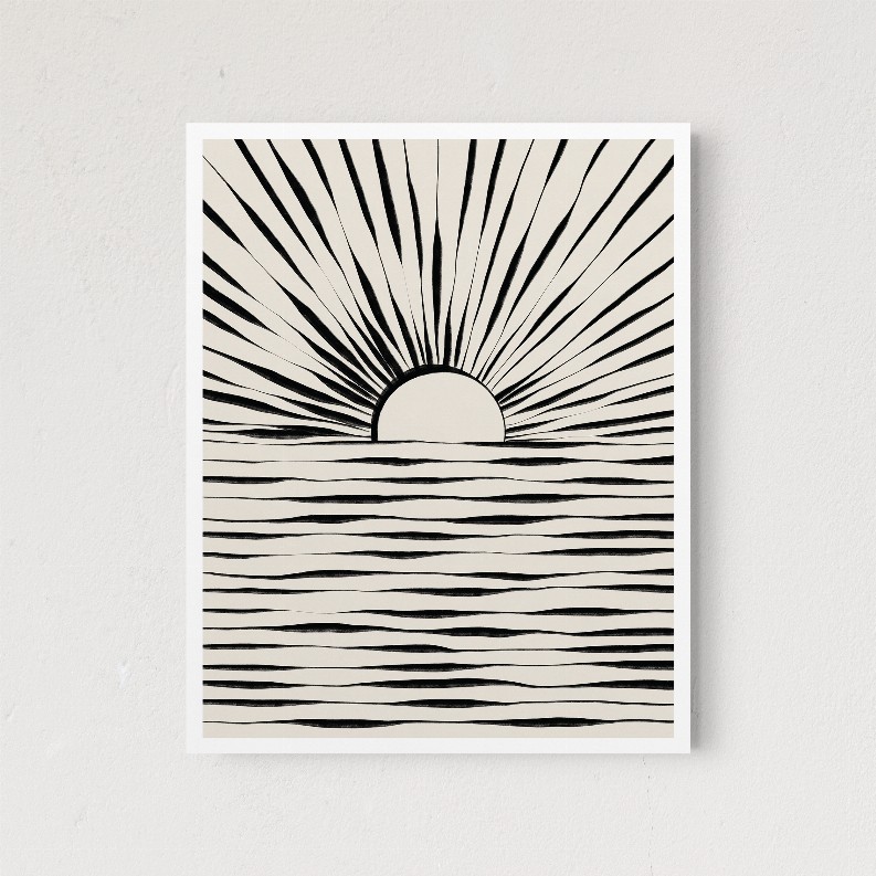 Minimal Sunrise - 8x10