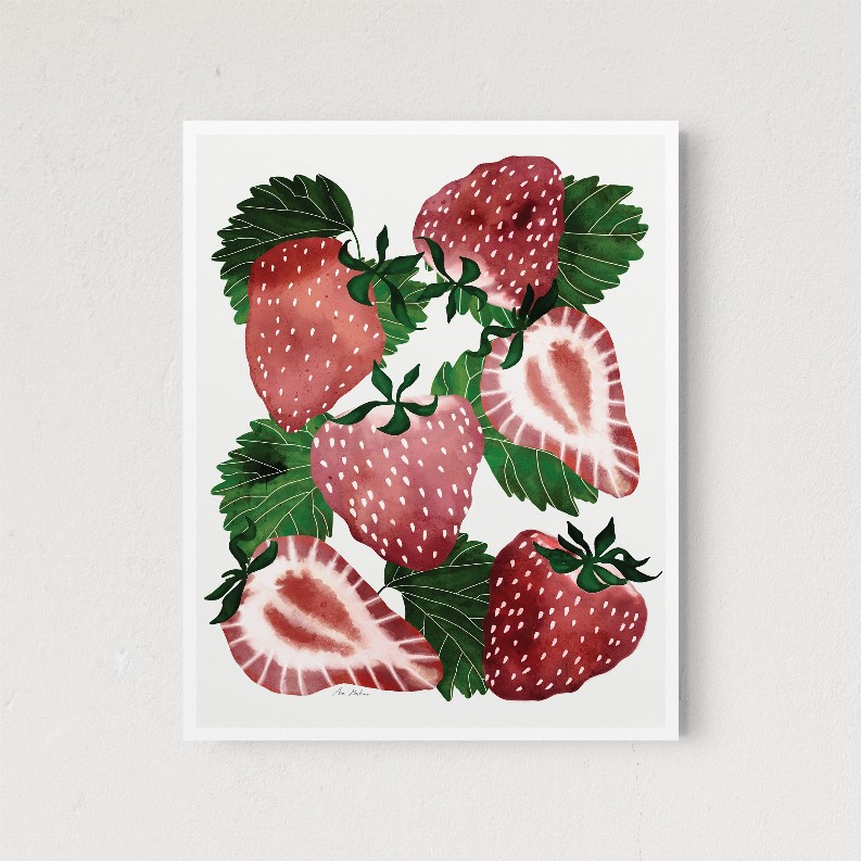 Strawberries - 5x7