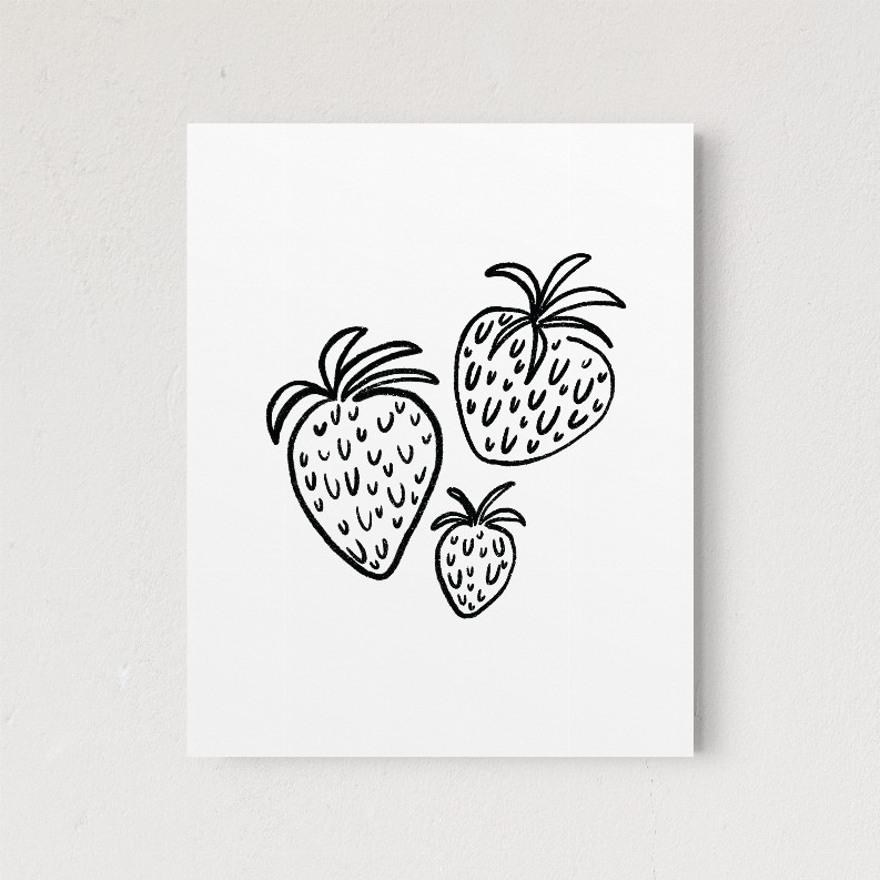 Strawberry Lines - 8x10