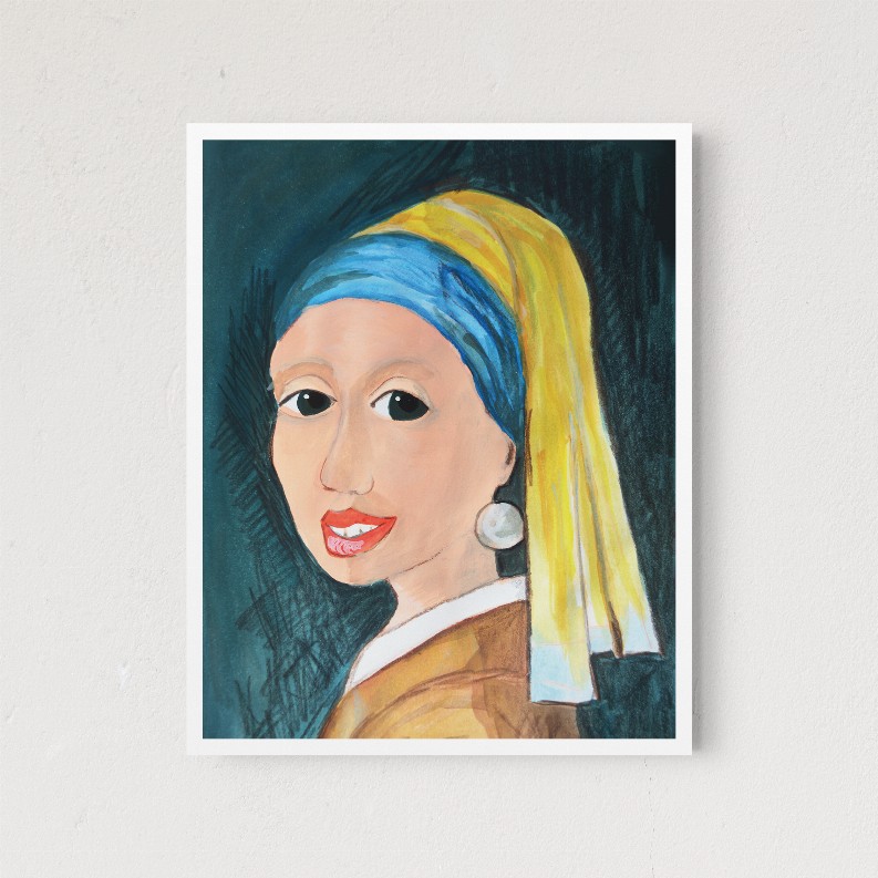 The Girl With the Pearl Earrings - 8x10