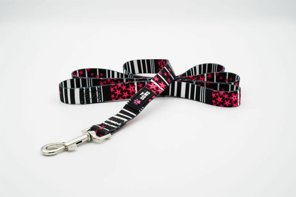The Dowg Dog Leash Large Pink Petals