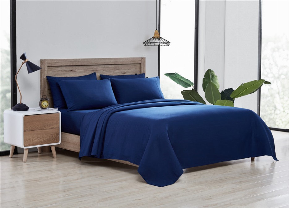 Scarlet 6 Piece Sheet Set - King Navy