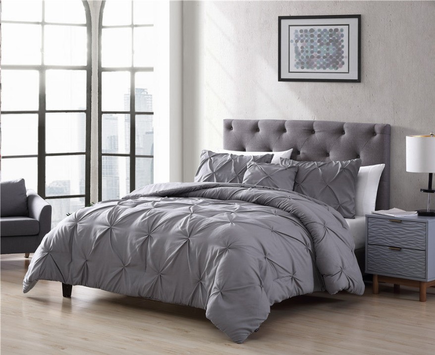 Spruce 4 Piece Comforter Set - King Gray