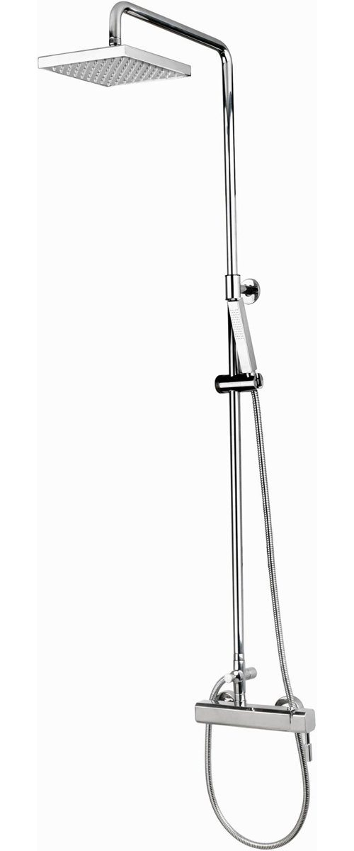 CAP-118BAS-8 Wall Mount Hot & Cold Shower with 8" Square Shower Head