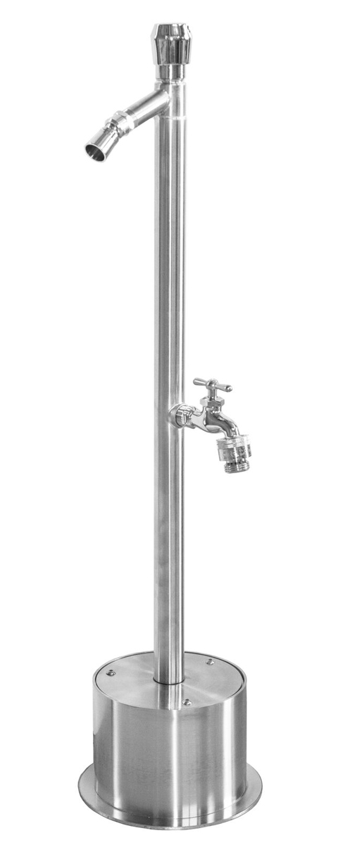 FSFSHB-300-ADA Free Standing ADA Metered Foot Shower with Hose Bibb