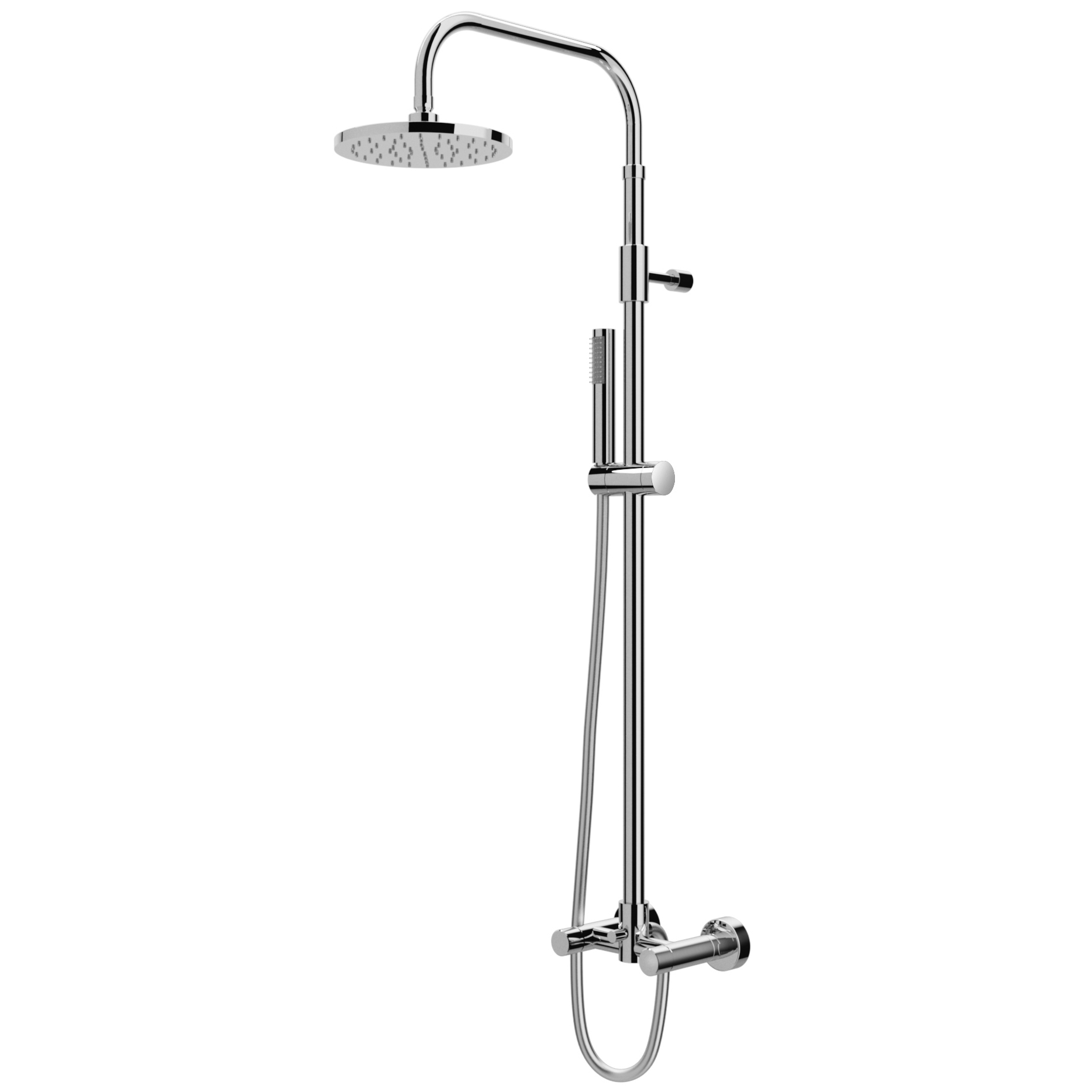 W50 316 Marine Grade Stainless Steel Wall Mount Shower with Hand Spray