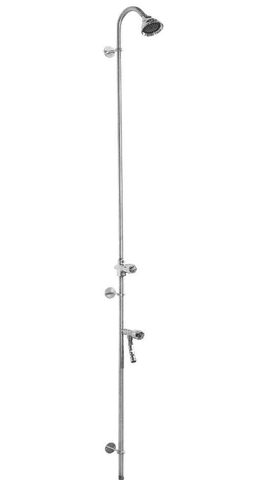 PM-600-ADA ADA Compliant Wall Mount Single Supply Shower with Foot Shower