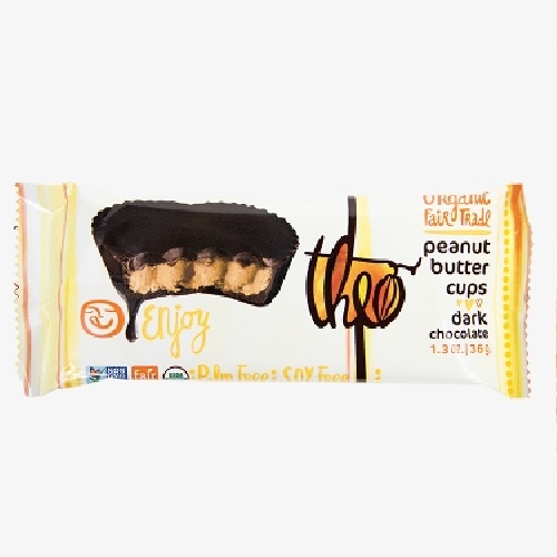 Theo Chocolate Dark Chocolate, Peanut Butter Cups (12x1.3 OZ)