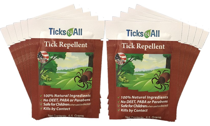 All Natural Tick Repellent Wipes (10 count.)