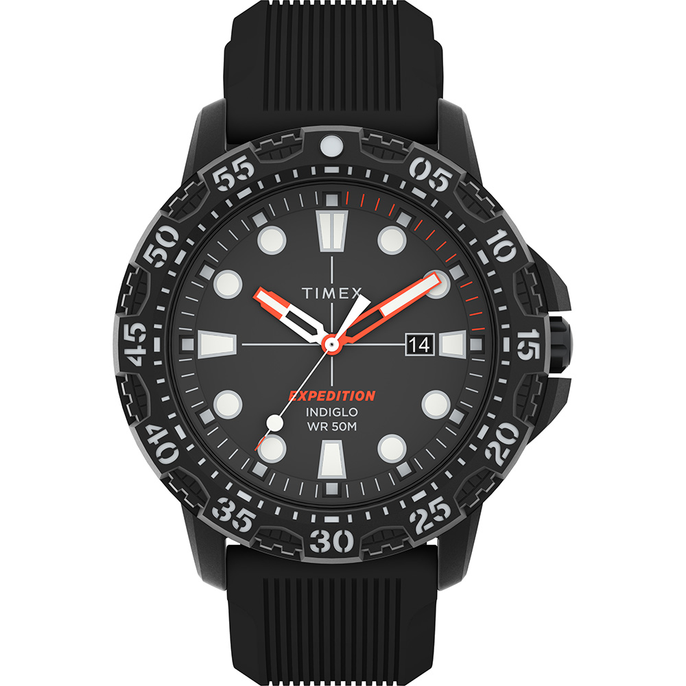 Timex Expedition Gallatin - Black Dial & Black Silicone Strap