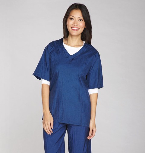 TP V-Neck Grooming Smock - Small Blue