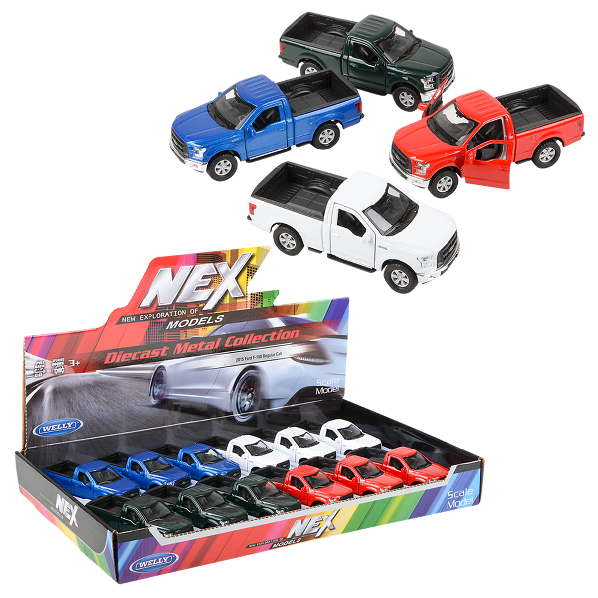 4.75in DieCast Pull Back 2015 Ford F150