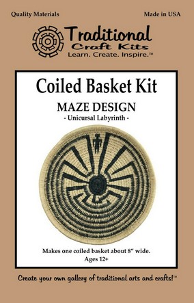 Coiled Basket Kit - Maze Design
