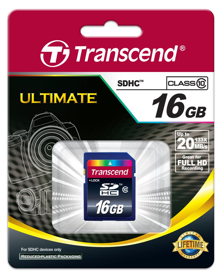 Transcend SDHC 16Gb Class 10 Flash Card