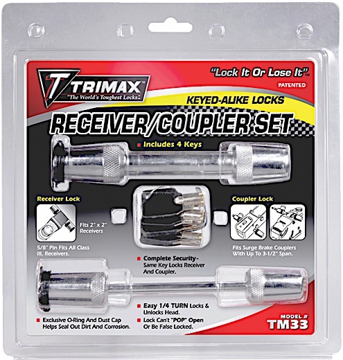 5/8 RECEIVER & SPAN COUPLER LOCK SET KEYED ALIKE