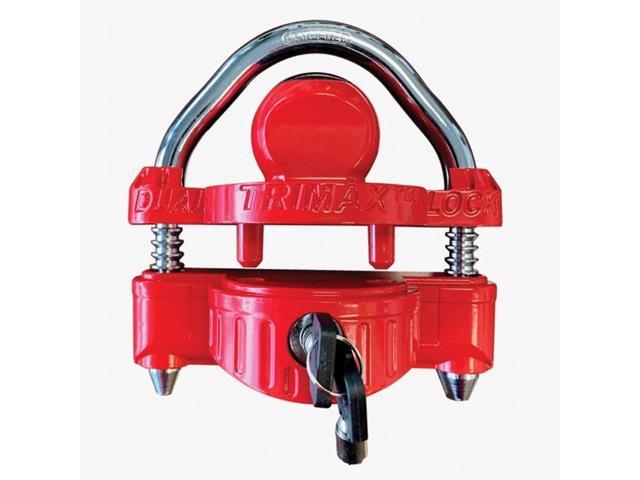 TRIMAX DELUXE UNIVERSAL DIE CAST NARROW BODY COUPLER & U-LOCK, 1/2IN DIA. SHACKLE