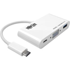 USB C to VGA DP Adapter w charging cable