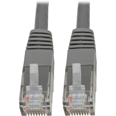 Cat6 Cat5e Molded Gray MM 10ft