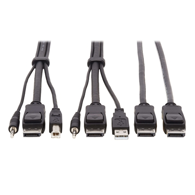 Dual DisplayPort KVM Cable Kit