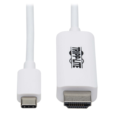 USB C HDMI Adapter 4K White 6'