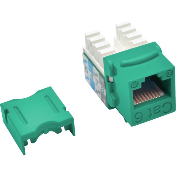 green CAT6/CAT5E KEYSTONE JACK