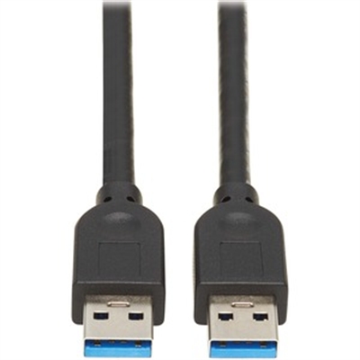 USB A Cable M/M A/A Black 6Ft