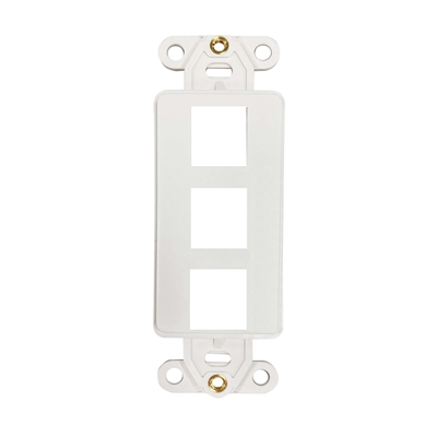 Wall Mount Insert 3 Port Ivory