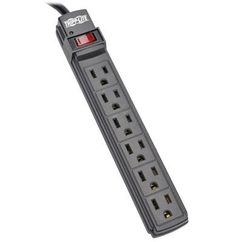 6Outlt Powerstrip 5 15R 6' Blk