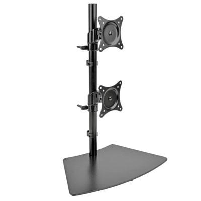 Dual Vertical Desk Mount Monit