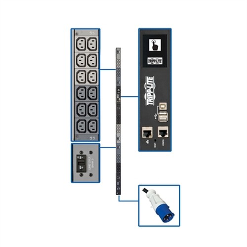 PDU 3 Phase Monitored 18.7kW 2