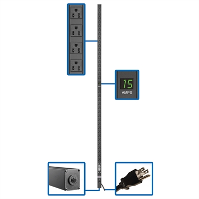 Pdu Metered 36 5-15R 72In 0U