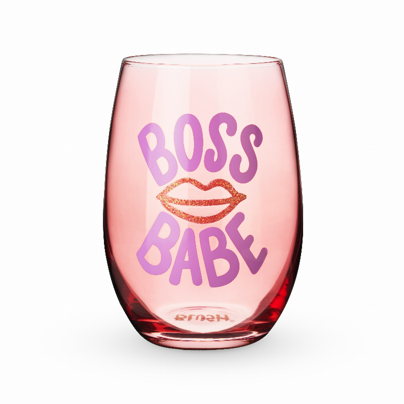 Boss Babe Stemless Wine Glass By Blush