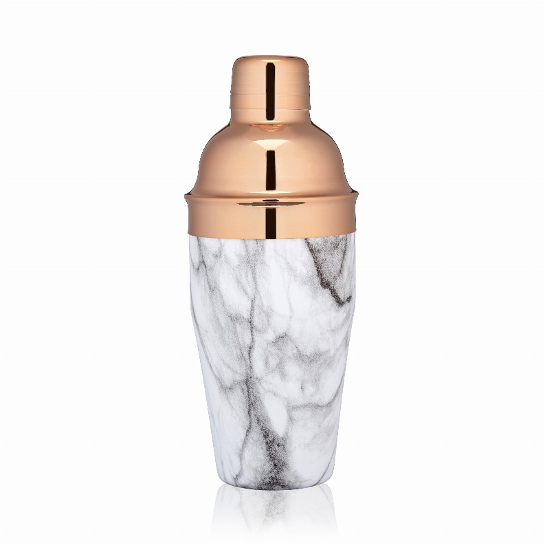 Copper And Marble Cocktail Shaker