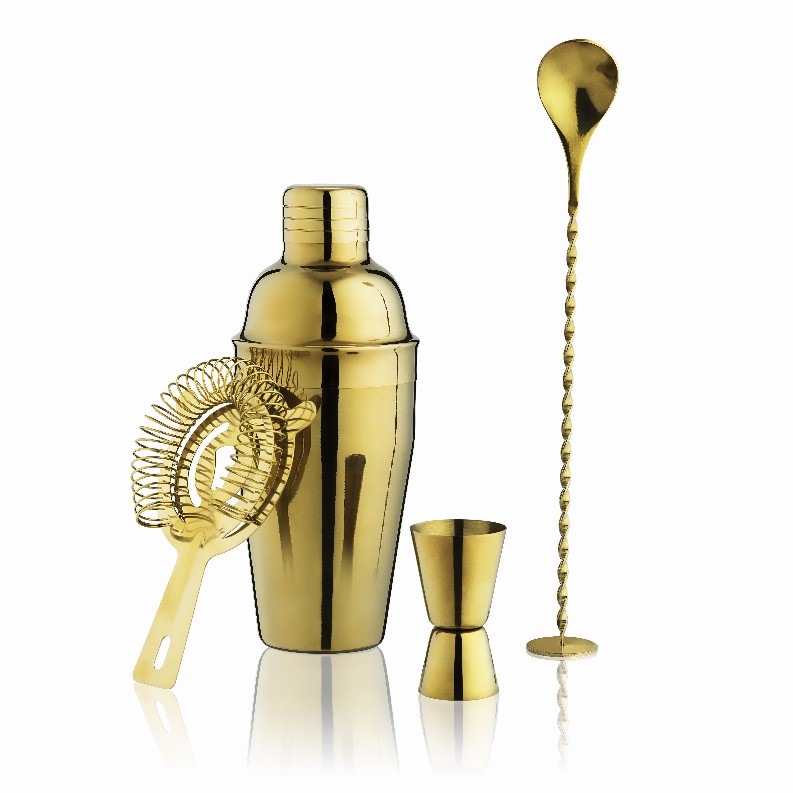 Gold Barware Set By True