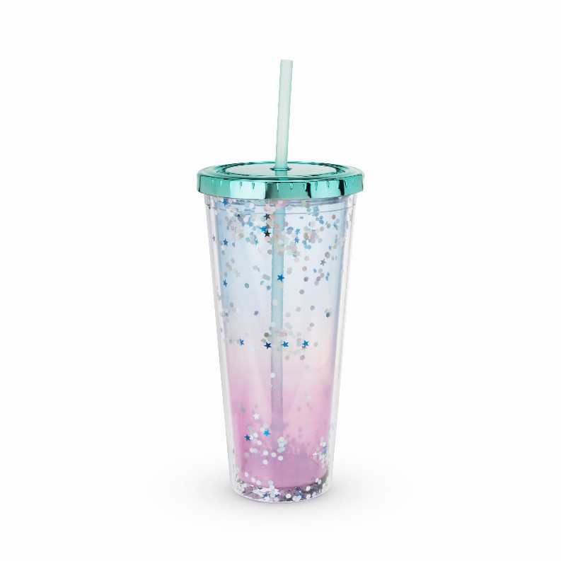 Mermaid Glitter Drink Tumbler By Blush