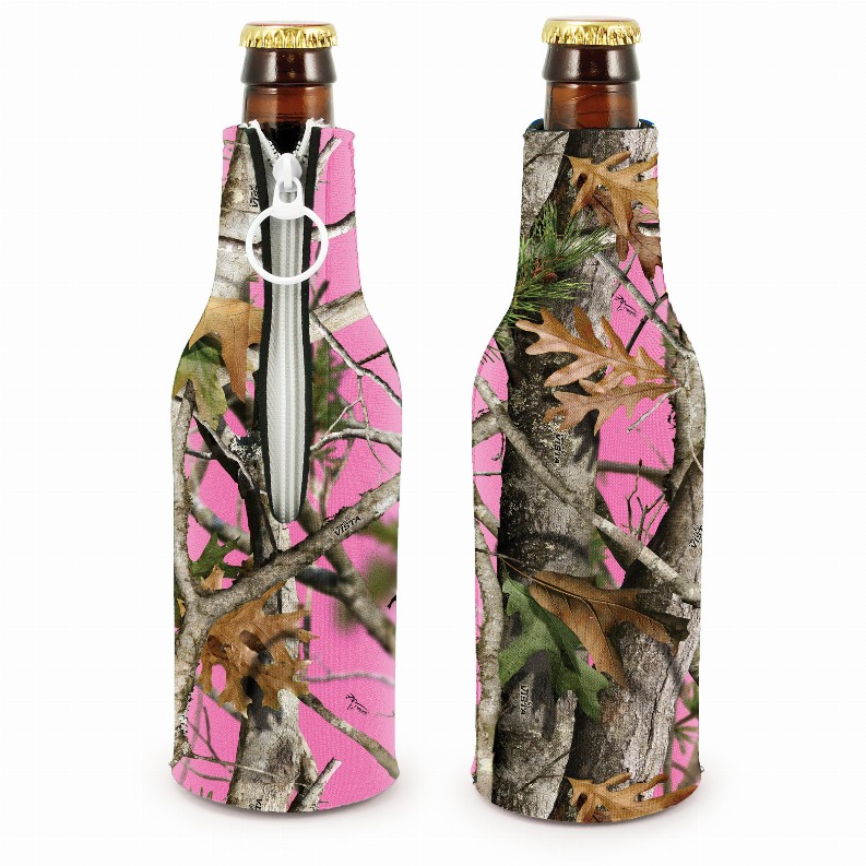 Pink Camouflage Zippered Bottle Suit