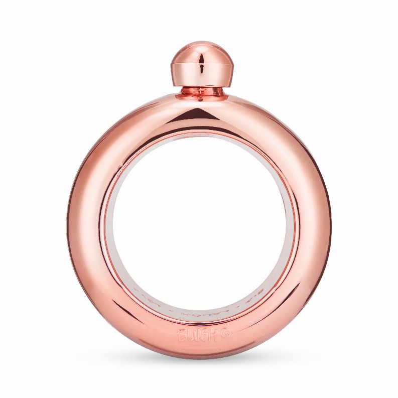 Rose Gold Plastic Bangle Flask By Blush