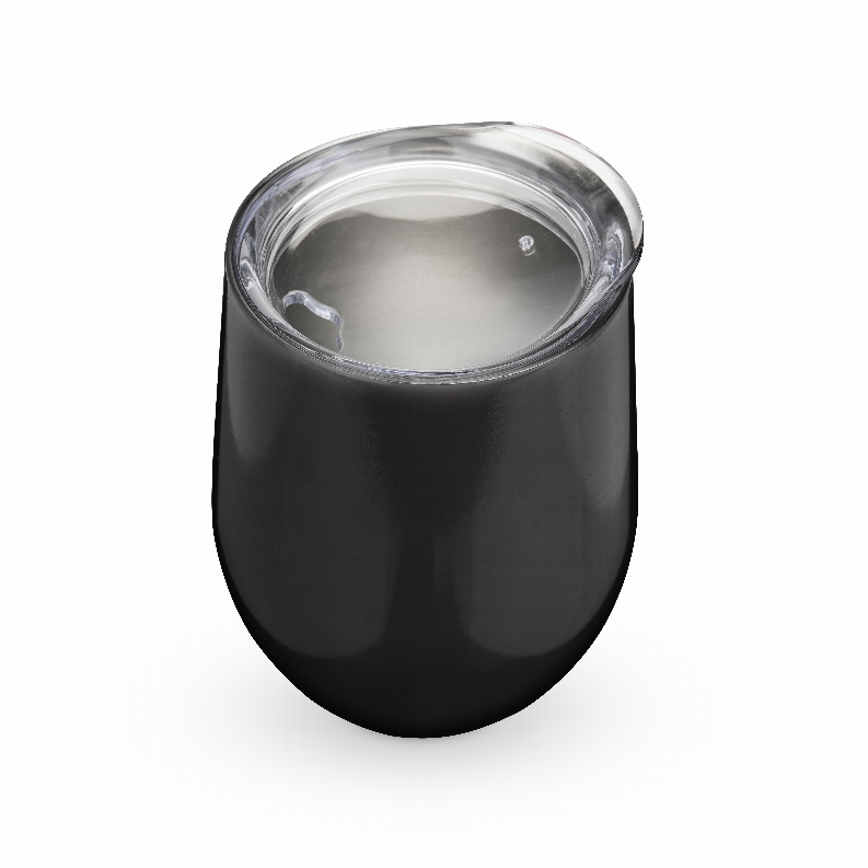 Sip & Go Stemless Wine Tumbler By True - Black