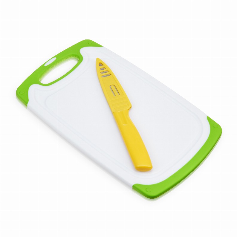 Small Cutting Board With Paring Knife Set By True