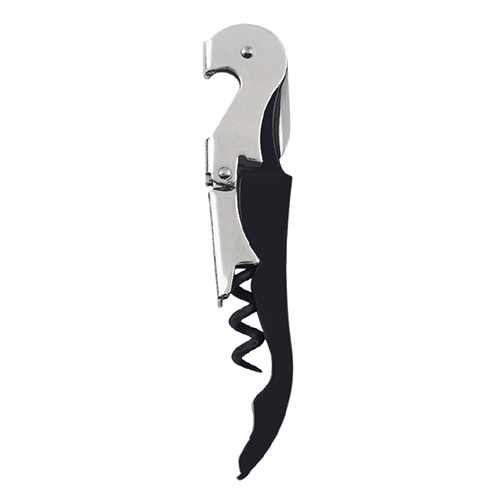 Truetap Double Hinged Waiter'S Corkscrew By True - Soft Touch Black