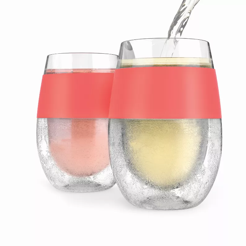 Wine Freeze Cooling Cup By Host - Coral