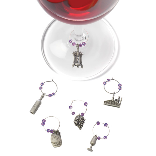 Winery: Pewter Wine Charms