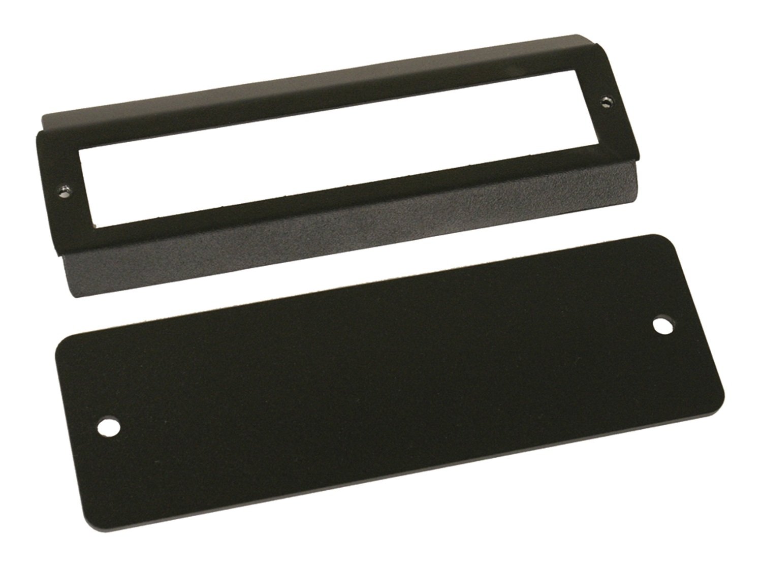 STEREO DASH CUTOUT COVER PLATE BLACK