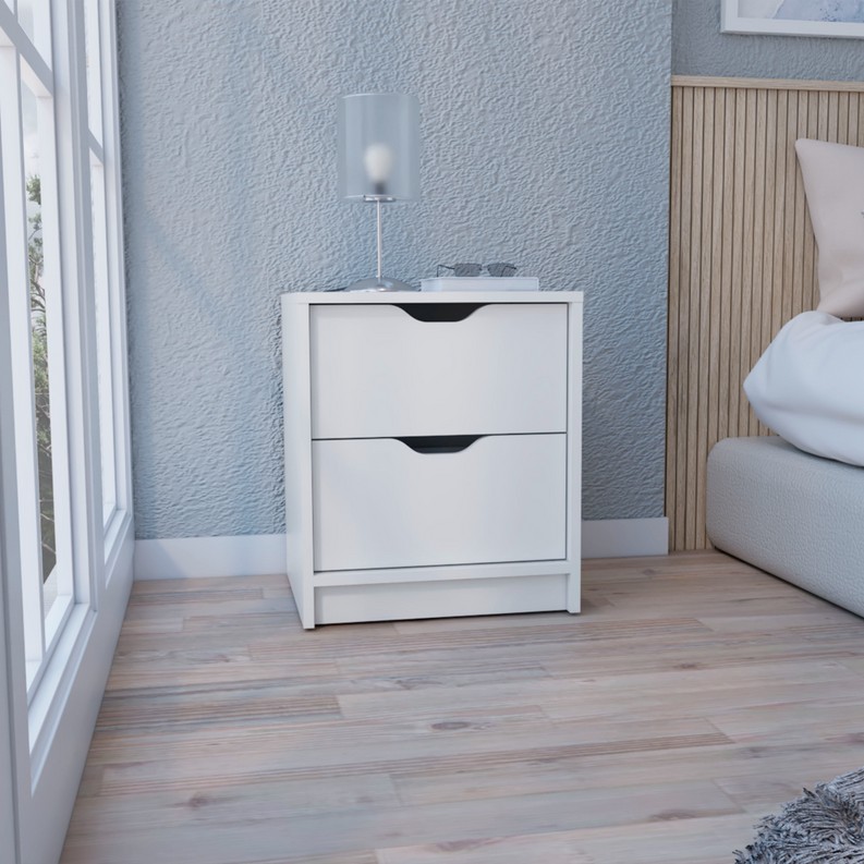 Basilea 2 Drawers Nightstand