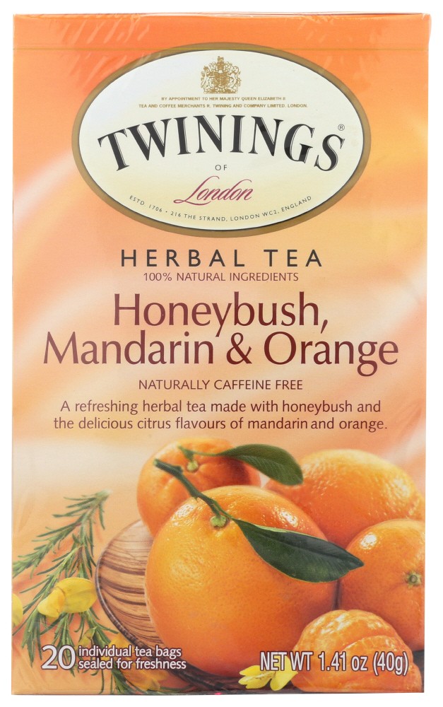 Twinings Honeybush Mandrine Orange Tea (6x20 Bag)