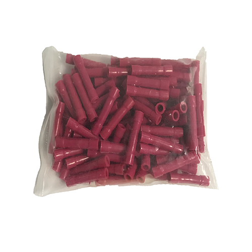 16-22 GAUGE STANDARD BUTT CONNECTOR RED (100 PACK)