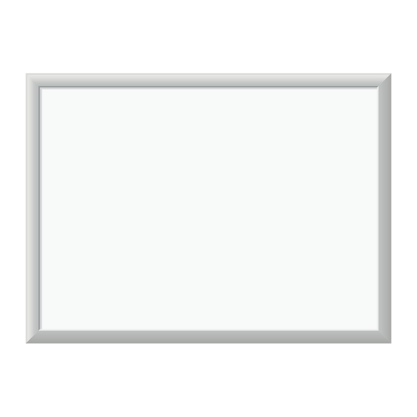 Magnetic Dry Erase Board with Aluminum Frame, 24 x 18, White Surface, Silver Frame