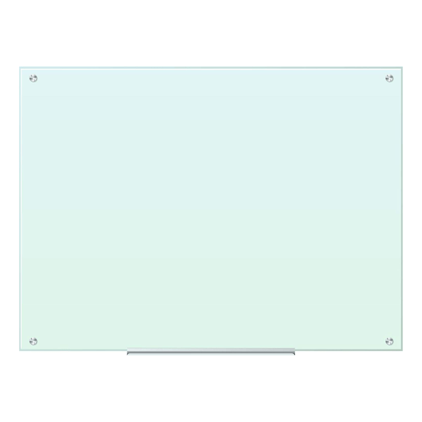 Glass Dry Erase Board, 48 x 36, White Surface